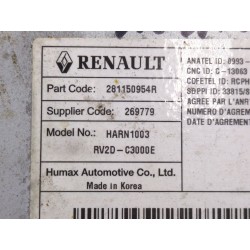 Recambio de sistema audio / radio cd para dacia dokker 1.5 dci referencia OEM IAM 281150954R  