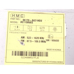 Recambio de sistema audio / radio cd para hyundai i30 coupé 1.6 crdi referencia OEM IAM 96170A6210GU  