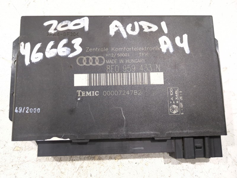 Recambio de modulo electronico para audi a4 b6 (8e2) 2.0 referencia OEM IAM 8E0959433N  