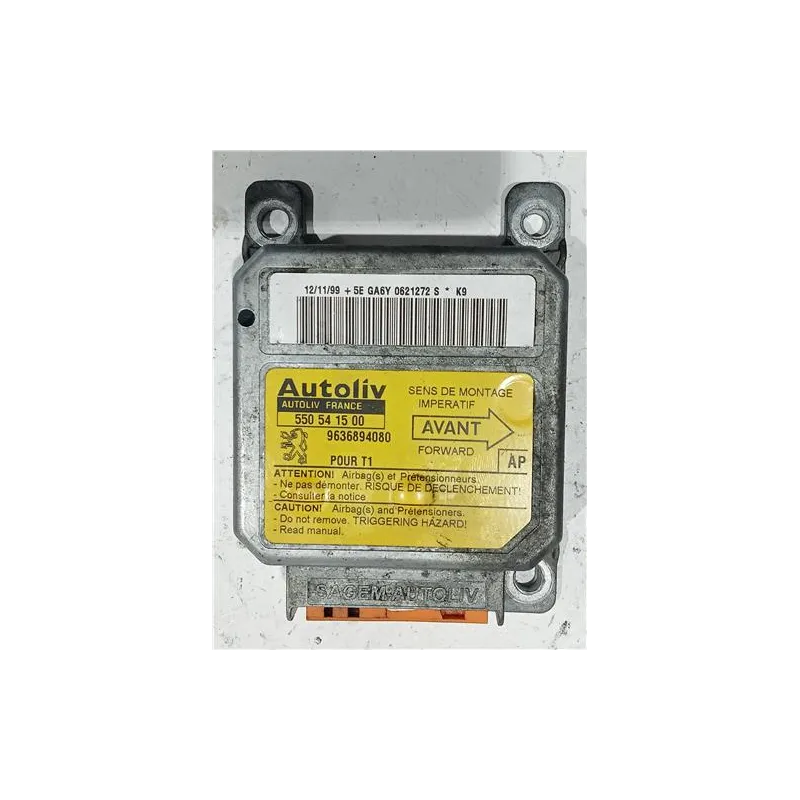 Recambio de centralita airbag para peugeot 206 (1998) 1.4 hdi eco 70 referencia OEM IAM 550541500  