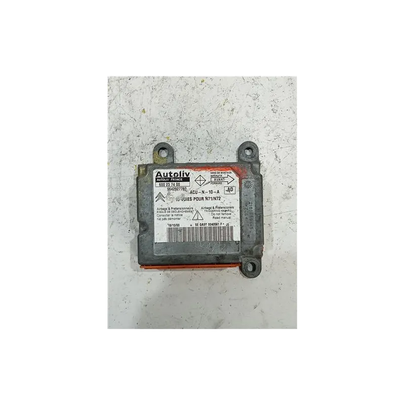 Recambio de centralita airbag para citroën xsara berlina (1997) 1.9 td referencia OEM IAM 600237400  