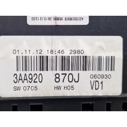Recambio de cuadro completo para volkswagen passat b7 (362) 2.0 tdi referencia OEM IAM 3AA920870J  