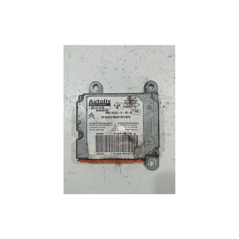 Recambio de centralita airbag para citroën xsara berlina (1997) 1.9 td referencia OEM IAM 600237600  