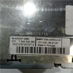 Recambio de radio cd para seat leon (1p1)(05.2005) tdi 16v referencia OEM IAM 1P1035186BN87 7646546366  