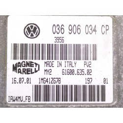 Recambio de centralita inyeccion para seat leon (1m1) 1.6 16 v referencia OEM IAM 036906034CP  