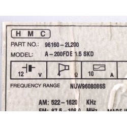 Recambio de sistema audio / radio cd para hyundai i30 (fd) 1.6 crdi referencia OEM IAM 961602L200  