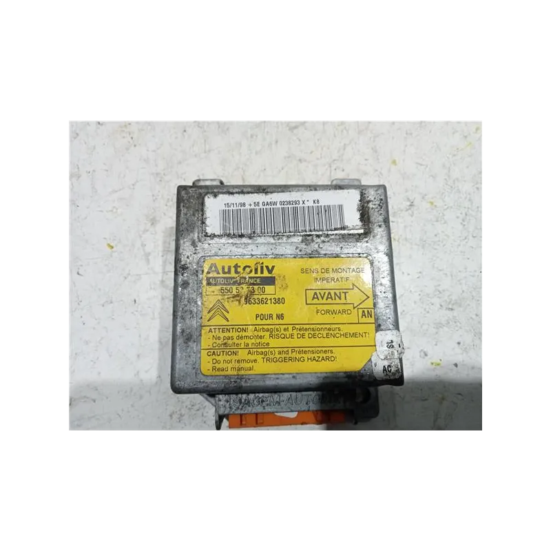 Recambio de centralita airbag para citroën xsara berlina (1997) 1.9 td referencia OEM IAM 550535300  