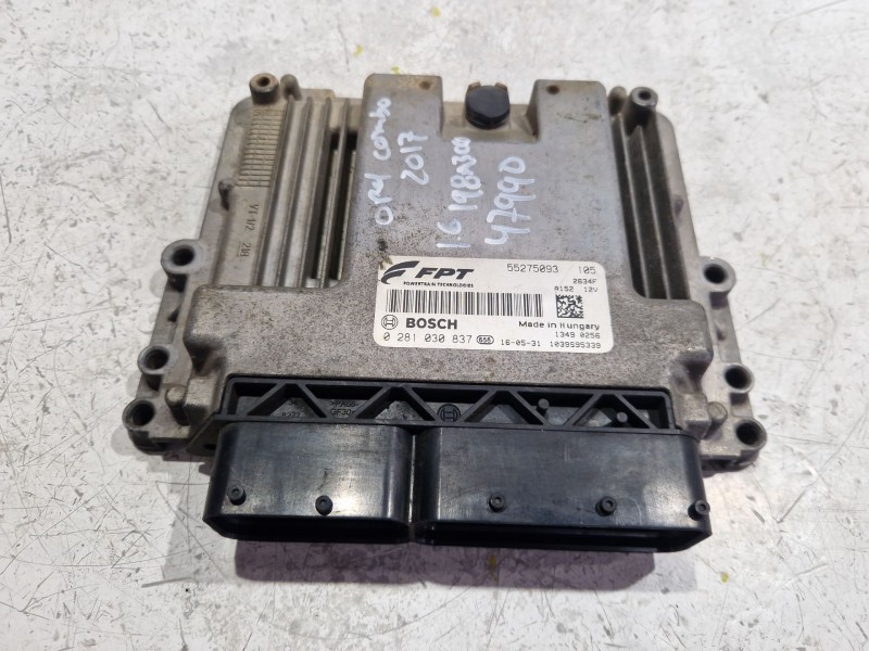 Recambio de centralita inyeccion para opel combo furgoneta/monovolumen (x12) 1.6 cdti (b05) referencia OEM IAM 0281030837  