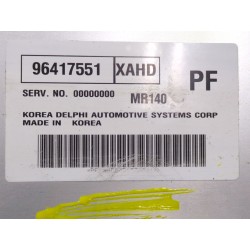 Recambio de centralita inyeccion para chevrolet kalos (2005) 1.4 16v referencia OEM IAM 96417551  