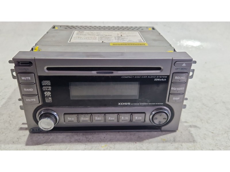Recambio de sistema audio / radio cd para kia carnival ii (gq) 2.9 crdi referencia OEM IAM E1110R023312  