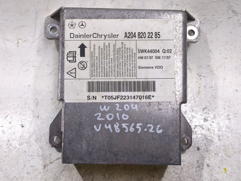 Recambio de centralita airbag para mercedes-benz clase c (w204) c 220 cdi (204.008) referencia OEM IAM A2048202285  