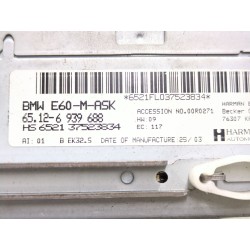 Recambio de sistema audio / radio cd para bmw 5 (e60) 530 d referencia OEM IAM 65126939688  