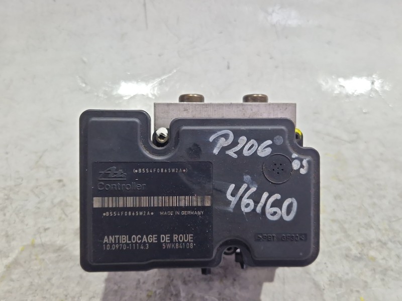 Recambio de nucleo abs para peugeot 206 (1998) 1.6 hdi 110 referencia OEM IAM 9652342980  