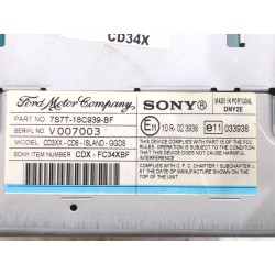 Recambio de sistema audio / radio cd para ford mondeo iv (ba7) 2.0 tdci referencia OEM IAM 7S7T18C939BF  