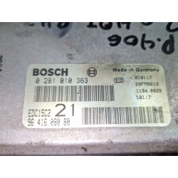 Recambio de centralita inyeccion para peugeot 406 break (8e/f) 2.0 hdi 110 referencia OEM IAM 0281010363  
