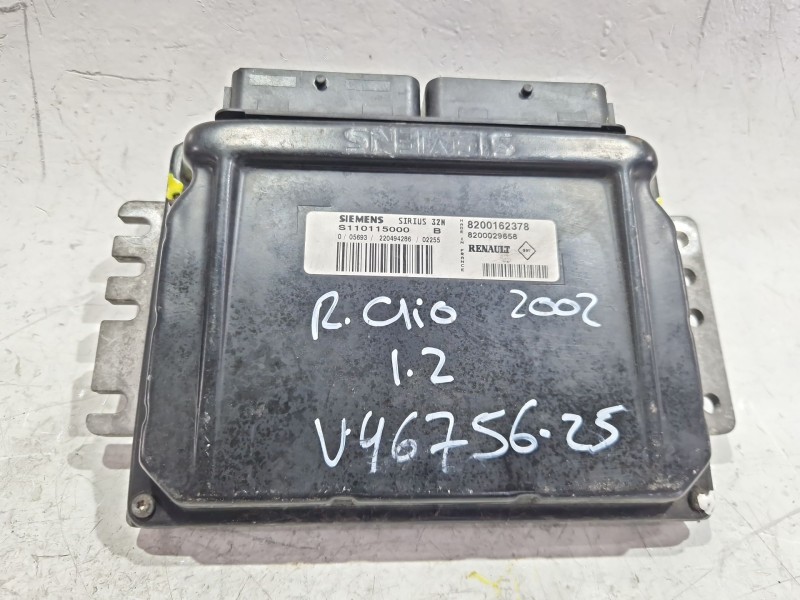 Recambio de centralita inyeccion para renault clio ii (xbo) 1.2 60cv referencia OEM IAM 8200162378  