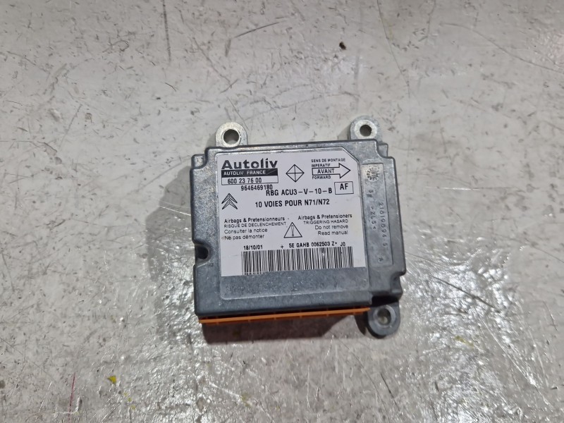 Recambio de centralita airbag para citroën xsara (n1) 1.4 i referencia OEM IAM 9646469180  