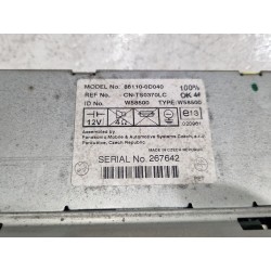 Recambio de sistema audio / radio cd para toyota yaris (ncp1/nlp1/scp1)(1999) 1.3 referencia OEM IAM 861100D040  
