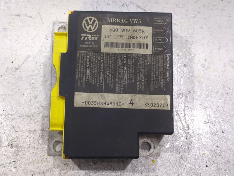 Recambio de centralita airbag para seat ibiza iii (6l1) 1.9 tdi referencia OEM IAM 6Q0909605R  