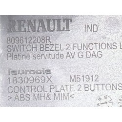 Recambio de mando elevalunas delantero izquierdo para renault clio iv 1.5 dc 90 cv referencia OEM IAM 809612208R  