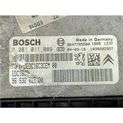 Recambio de centralita inyeccion para peugeot 206 (1998) 1.4 hdi eco 70 referencia OEM IAM 0281011089 1039S02957  