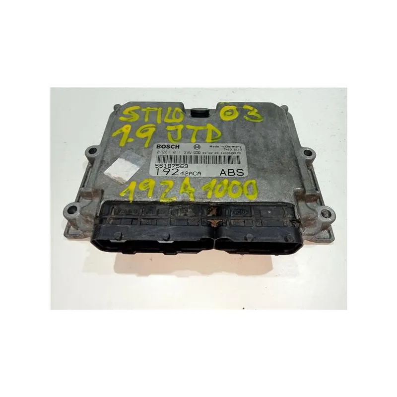 Recambio de centralita inyeccion para fiat stilo (192) multi wagon (2003) 1.9 jtd referencia OEM IAM 0281011393  