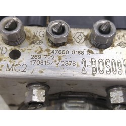 Recambio de nucleo abs para renault clio iv 1.5 dc 90 cv referencia OEM IAM 476600188R  