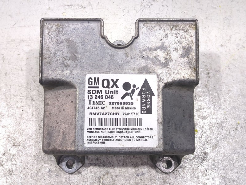 Recambio de centralita airbag para opel zafira / zafira family b (a05) 1.9 cdti (m75) referencia OEM IAM 13246046  