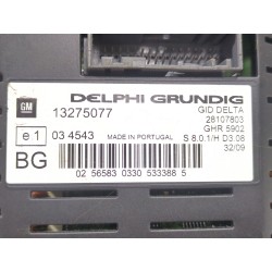 Recambio de pantalla multifuncion para opel zafira 1.7 cdti referencia OEM IAM 13275077  