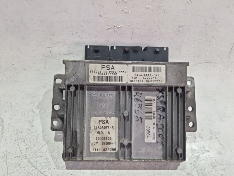 Recambio de centralita inyeccion para citroën xsara picasso (n68) 1.8 16v referencia OEM IAM 9644486780  