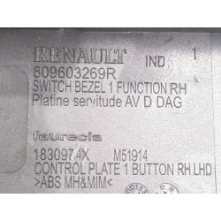 Recambio de mando elevalunas delantero derecho para renault clio iv 1.5 dc 90 cv referencia OEM IAM 809603269R  