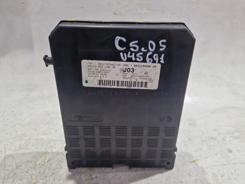 Recambio de caja reles / fusibles para citroën c5 berlina hdi (dcrhzb, dcrhze) referencia OEM IAM 9651196880  