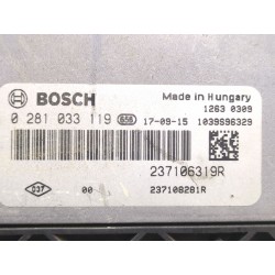 Recambio de centralita inyeccion para renault clio iv 1.5 dc 90 cv referencia OEM IAM 0281033119  