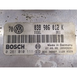 Recambio de centralita inyeccion para volkswagen golf iv (1j1) 1.9 tdi 4motion referencia OEM IAM 038906012K  
