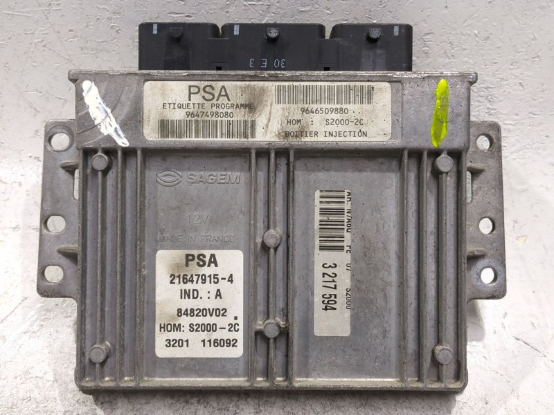 Recambio de centralita inyeccion para citroën xsara berlina (1997) 1.4 i referencia OEM IAM 9647498080  