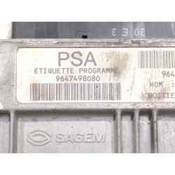 Recambio de centralita inyeccion para citroën xsara berlina (1997) 1.4 i referencia OEM IAM 9647498080  