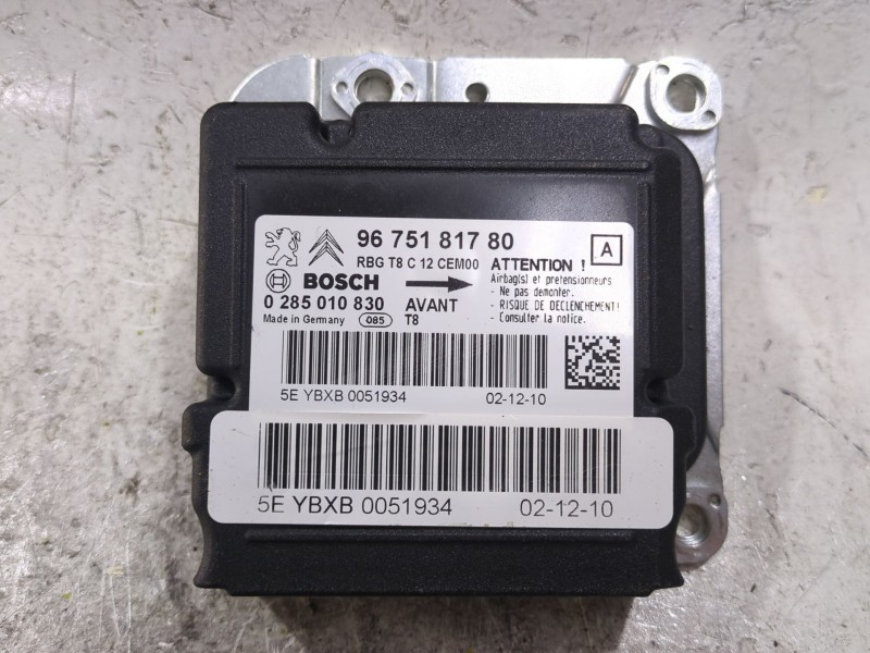 Recambio de centralita airbag para peugeot 5008 (0u_, 0e_) 1.6 hdi referencia OEM IAM 9675181780  