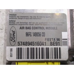 Recambio de centralita airbag para ford fiesta iv (ja_, jb_) 1.8 d referencia OEM IAM 96FG14B056CD  