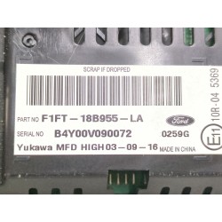 Recambio de pantalla multifuncion para ford focus iii 1.0 ecoboost referencia OEM IAM F1FT18B955LA  
