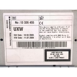 Recambio de sistema audio / radio cd para opel insignia a (g09) 2.0 cdti (68) referencia OEM IAM 7612004306  