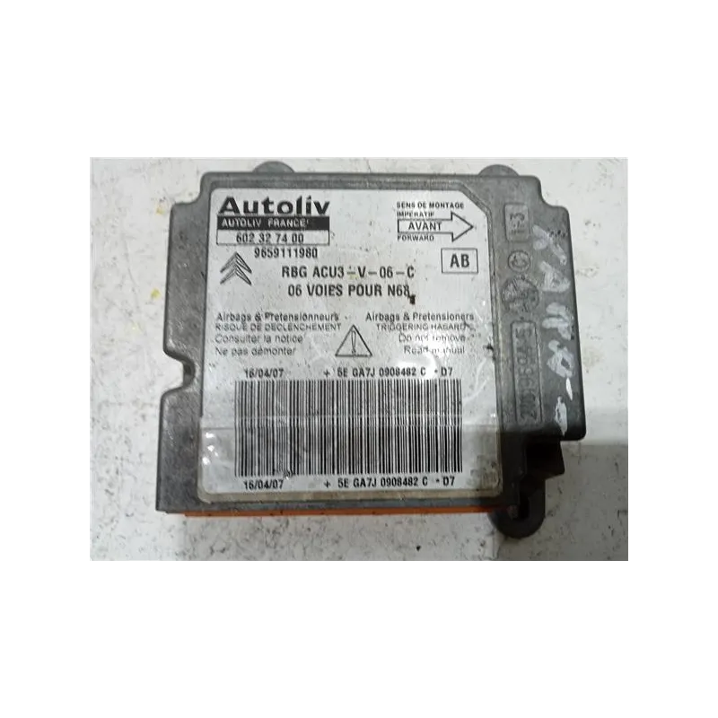 Recambio de centralita airbag para citroën xsara berlina (1997) 1.9 td referencia OEM IAM 602327400  