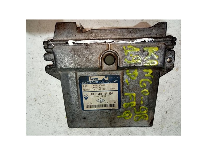 Recambio de centralita inyeccion para renault kangoo i (f/kc0)(1997) d 65 1.9 (kc0e, kc02, kc0j, kc0n) referencia OEM IAM R04080