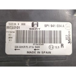 Recambio de faro delantero derecho para seat leon (1p1) 1.9 tdi referencia OEM IAM 5P1941034A  