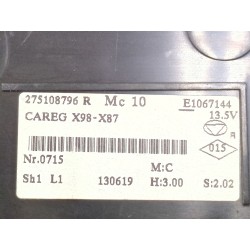 Recambio de mando climatizador para renault captur 1.5 dci referencia OEM IAM 275108796  