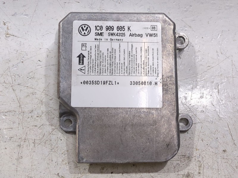 Recambio de centralita airbag para volkswagen polo iv (9n_, 9a_) 1.4 tdi referencia OEM IAM 1C0909605K  