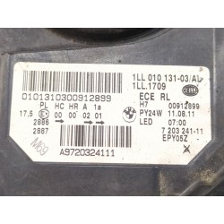 Recambio de faro delantero izquierdo para bmw 5 (f10) 520 d referencia OEM IAM 720324111  