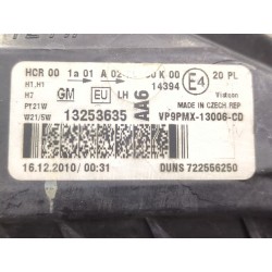Recambio de faro delantero izquierdo para opel meriva b monospace (s10) 1.7 cdti (75) referencia OEM IAM 13253635  