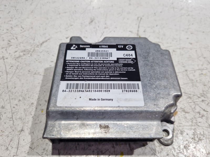 Recambio de centralita airbag para fiat stilo (192) multi wagon (2003) 1.9 jtd referencia OEM IAM 5WK42969  
