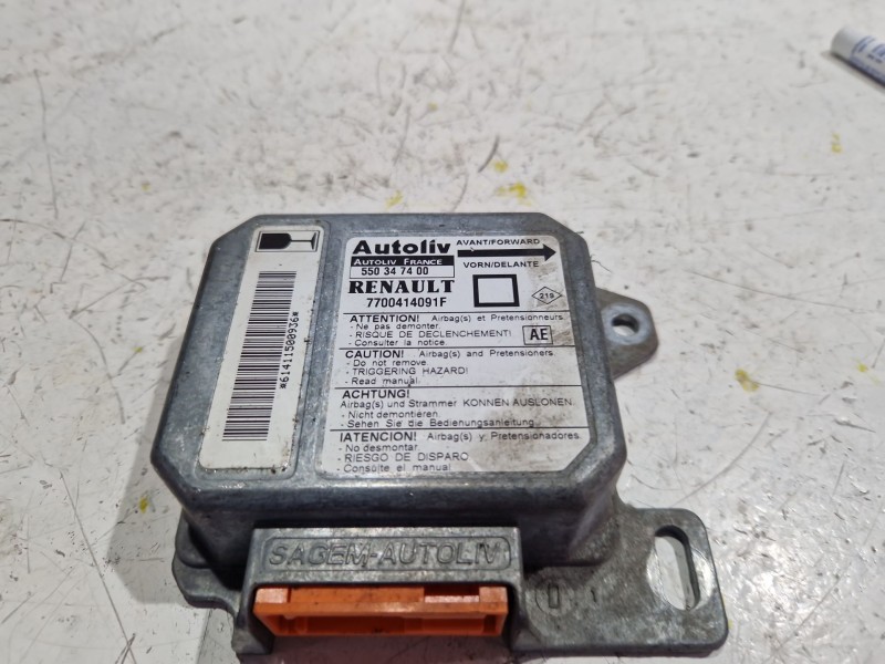 Recambio de centralita airbag para renault megane i (ba0/1_) 1.6 e (ba0f, ba0s) referencia OEM IAM 550347400  