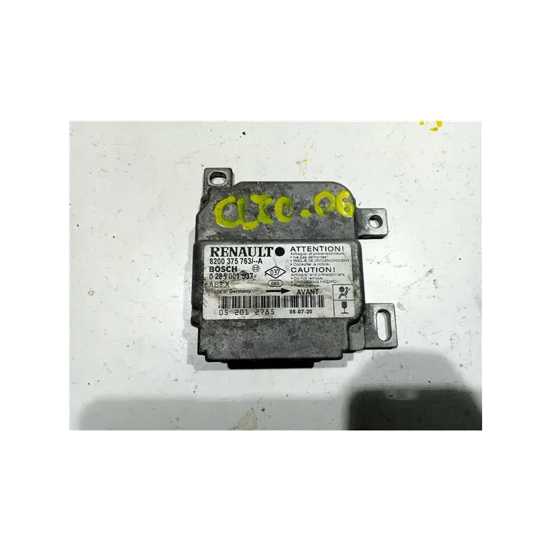Recambio de centralita airbag para renault clio iii (2005) 1.1 75 cv referencia OEM IAM 8200375763  